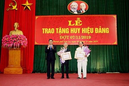 Lễ trao tặng Huy hiệu Đảng đợt 7/11