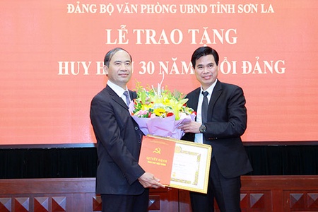 Trao Huy hiệu Đảng đợt 7/11