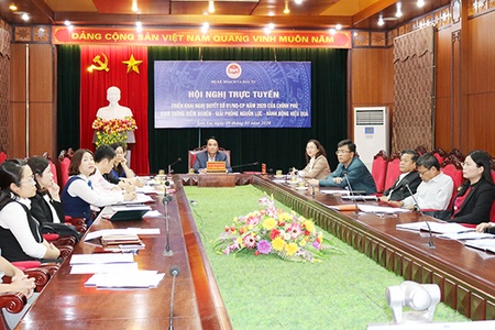 Hội nghị trực tuyến triển khai Nghị quyết số 01/NQ-CP của Chính phủ