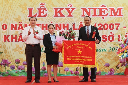 Quỹ Tín dụng nhân dân thị trấn Hát Lót: Kỷ niệm 10 năm thành lập