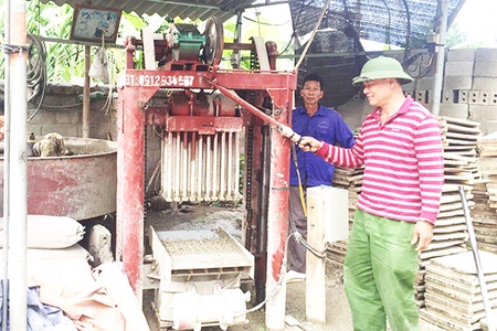 Làm giàu từ sản xuất  gạch không nung