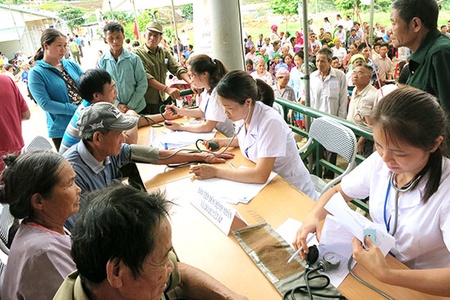 Hội Chữ thập đỏ các cấp thực hiện Chương trình “Hành trình tri ân” khám, chữa bệnh và cấp thuốc miễn phí
