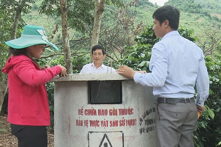 Chi cục Trồng trọt và Bảo vệ thực vật tỉnh: Lắp đặt 103 bể chứa bao gói thuốc bảo vệ thực vật sau sử dụng
