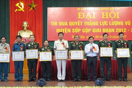 Đại hội thi đua quyết thắng LLVT huyện Sốp Cộp giai đoạn 2012-2017