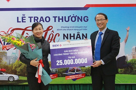 BIDV Chi nhánh Sơn La:  Trao thưởng chương trình chứng chỉ tiền gửi “Tài lộc nhân đôi”