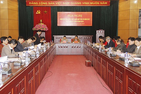 Hội nghị trực tuyến đánh giá tình hình phát triển HTX năm 2017; triển khai kế hoạch phát triển HTX năm 2018