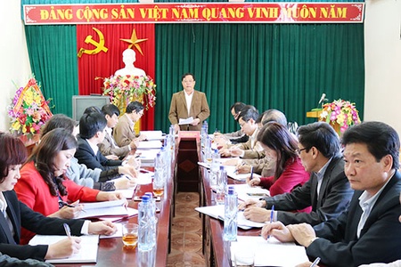 Đồng chí Phó Chủ tịch UBND tỉnh làm việc với Sở Lao động - Thương binh và Xã hội