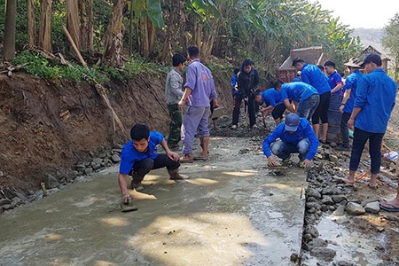 Huyện Đoàn Bắc Yên: Phát huy sức trẻ trong xây dựng nông thôn mới