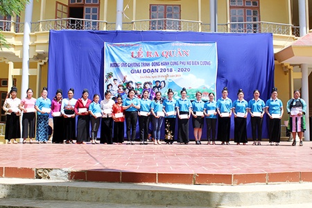 Hội LHPN tỉnh: Lễ ra quân “Đồng hành cùng phụ nữ biên cương” giai đoạn 2018-2020