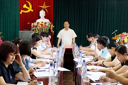 Đồng chí Phó Chủ tịch UBND tỉnh làm việc với Sở Lao động - Thương binh và Xã hội