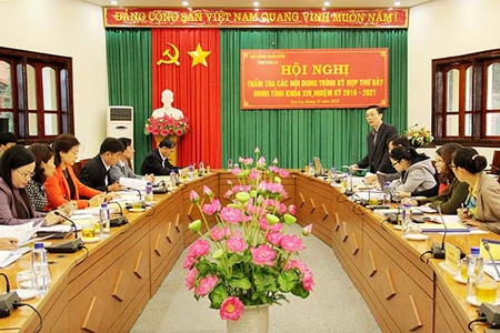 Thẩm tra các nội dung trình Kỳ họp thứ bảy, HĐND tỉnh khóa XIV