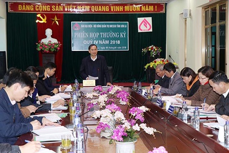 Ban Đại diện - Hội đồng quản trị NHCSXH tỉnh: Phiên họp thường kỳ quý IV năm 2018