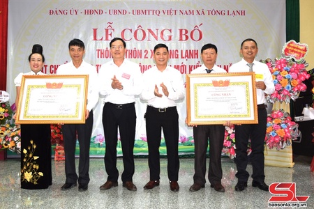 Thôn 1, thôn 2, xã Tông Lạnh đạt chuẩn nông thôn mới kiểu mẫu