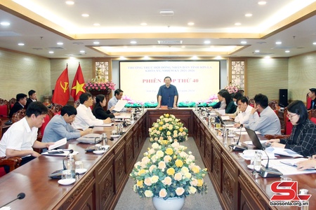 Phiên họp thứ 40, Thường trực HĐND tỉnh khóa XV
