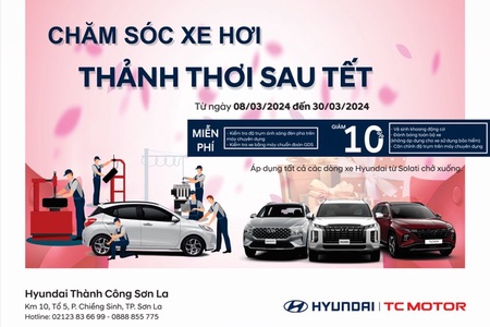 CHƯƠNG TRÌNH KHUYẾN MẠI DỊCH VỤ “CHĂM SÓC XE HƠI – THẢNH THƠI SAU TẾT’