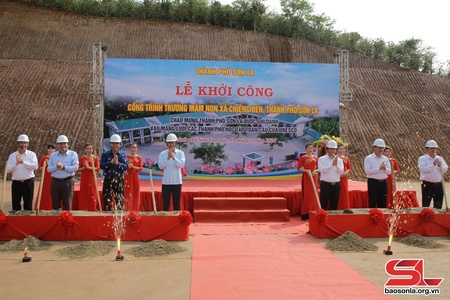 Khởi công xây dựng công trình Trường mầm non xã Chiềng Đen