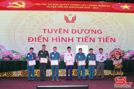 Đại hội thi đua Quyết thắng lực lượng quân sự huyện Vân Hồ 