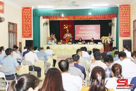 Tổ đại biểu HĐND tỉnh tiếp xúc cử tri huyện Bắc Yên