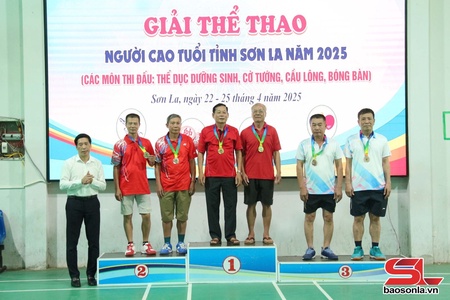 Bế mạc Giải Thể thao người cao tuổi tỉnh Sơn La năm 2025