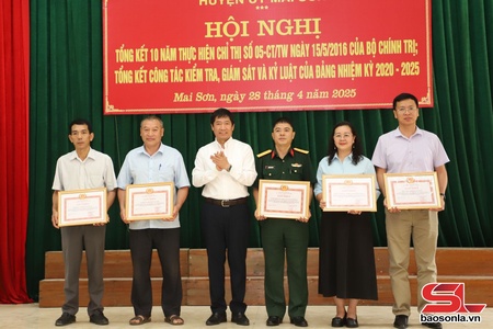 Huyện ủy Mai Sơn tổng kết 10 năm thực hiện Chỉ thị số 05 của Bộ Chính trị; tổng kết công tác kiểm tra, giám sát và kỷ luật của Đảng