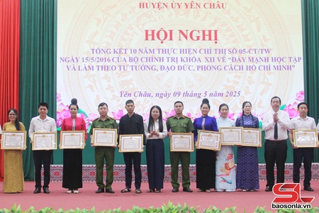 Yên Châu tổng kết 10 năm thực hiện Chỉ thị số 05-CT/TW của Bộ Chính trị
