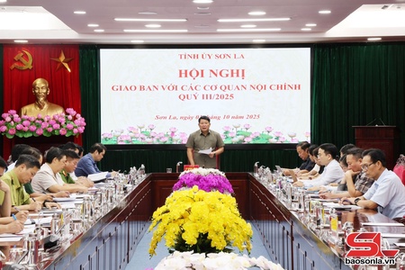 Hội nghị giao ban các cơ quan nội chính quý III năm 2025