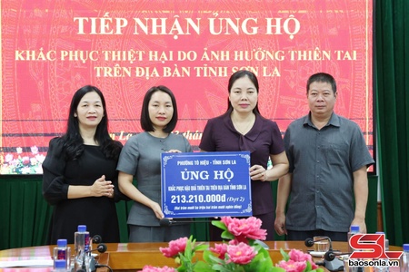 Phường Tô Hiệu ủng hộ 200 triệu đồng khắc phục thiệt hại do thiên tai