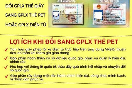 Công an Sơn La khuyến khích đổi giấy phép lái xe giấy bìa sang thẻ nhựa PET