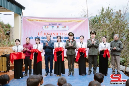 Khánh thành nhà lớp học điểm trường bản Tảo Ván Mới