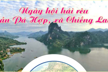 Ngày hội hái rêu bản Pá Hợp, xã Chiềng Lao