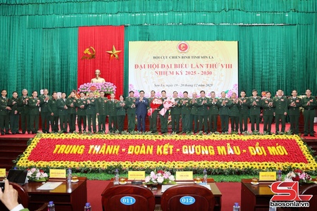 Ra mắt Ban Chấp hành Hội Cựu chiến binh tỉnh Sơn La khóa VIII, nhiệm kỳ 2025