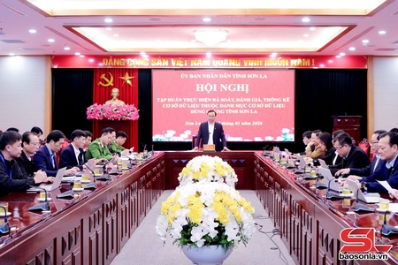 Tập huấn thực hiện rà soát đánh giá, thống kê cơ sở dữ liệu thuộc danh mục cơ sở dữ liệu dùng chung tỉnh Sơn La