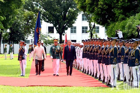 Lễ đón Tổng Bí thư, Chủ tịch nước Tô Lâm thăm cấp Nhà nước Philippines