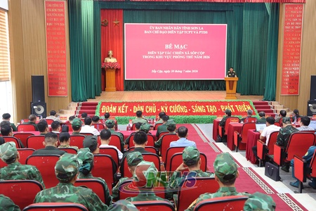 Diễn tập tác chiến xã Sốp Cộp trong khu vực phòng thủ năm 2026