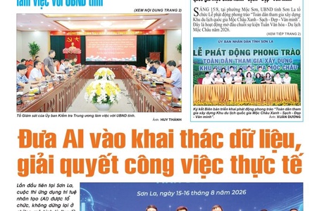 Báo Sơn La, thứ 2 ngày 17/8/2026