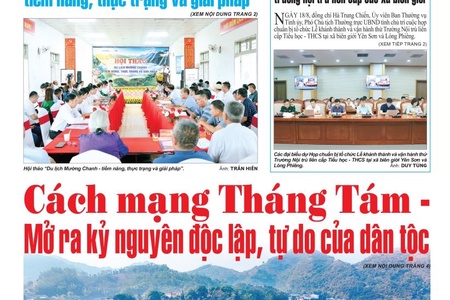 Báo Sơn La, thứ 4 ngày 19/8/2026