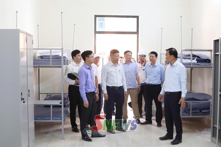 Kiểm tra công tác chuẩn bị khánh thành, khai giảng các trường nội trú xã Xuân Nha, Chiềng Sơn