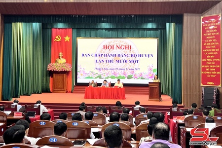  Hội nghị Ban Chấp hành Đảng bộ huyện Thuận Châu lần thứ 11