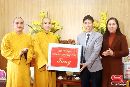 Thăm, chúc tết Ban Trị sự Giáo hội phật giáo Việt Nam tỉnh
