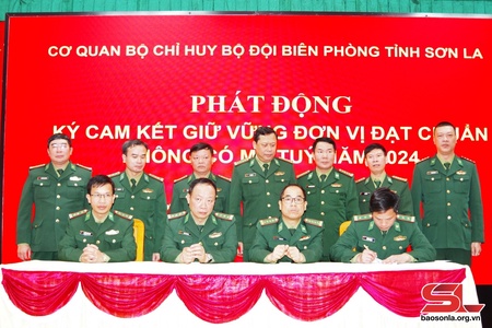 Phát động ký cam kết “Giữ vững đơn vị đạt tiêu chuẩn không có ma túy năm 2024”