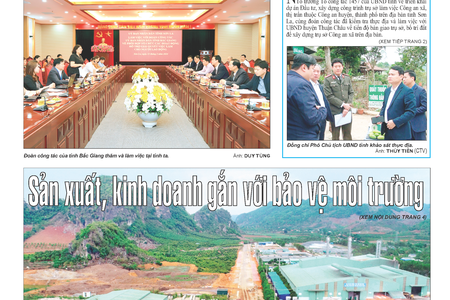 Báo Sơn La, thứ 5 ngày 14/3/2024