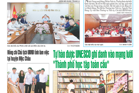 Báo Sơn La, thứ 3 ngày 19/3/2024