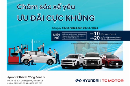 Chương trình khuyến mãi Dịch vụ “CHĂM SÓC XẾ YÊU – ƯU ĐÃI CỰC KHỦNG”