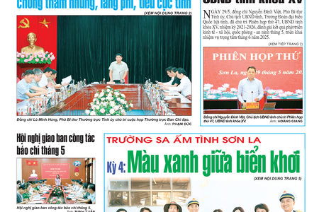 Báo Sơn La, thứ 6, ngày 30/5/2025