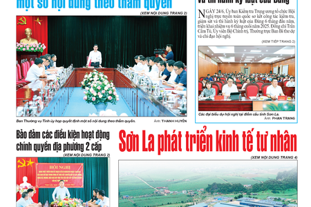 Báo Sơn La, thứ 4, ngày 25/6/2025
