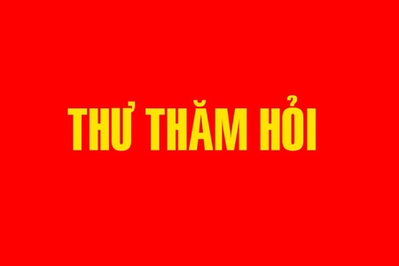 Thư thăm hỏi của Thành ủy - HĐND-UBND-Ủy ban MTTQ Việt Nam Thành phố Hà Nội