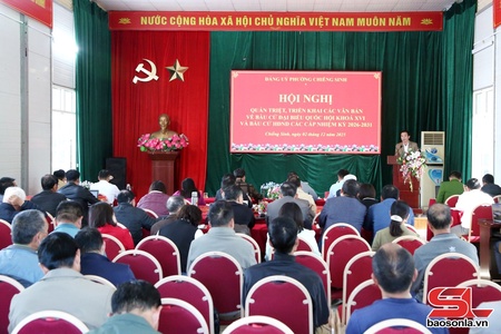 Phường Chiềng Sinh triển khai công tác bầu cử đại biểu Quốc hội khóa XVI và đại biểu HĐND các cấp nhiệm kỳ 2026-2031