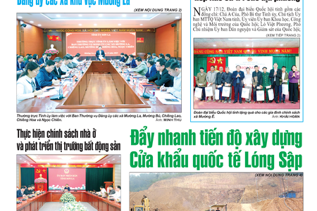 Báo Sơn La, thứ 5, ngày 18/12/2025