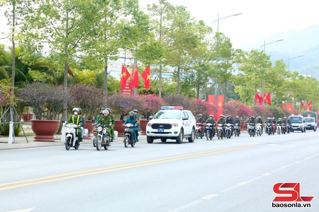 Phường Chiềng Cơi ra quân hưởng ứng Năm An toàn giao thông 2026