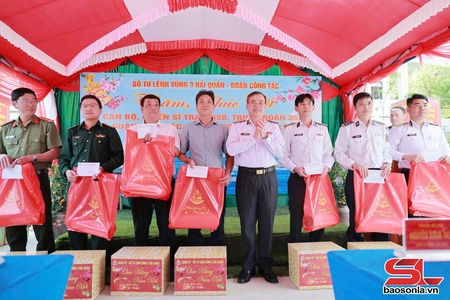 Thăm, chúc Tết quân dân đặc khu Lý Sơn (tỉnh Quảng Ngãi)